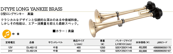 D型エアホーンの商品詳細ページ｜自動車用ホーンのNIKKEN