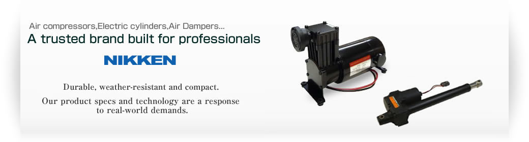 NIKKEN - compact air compressors and electric cylinders